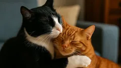 彼らは無駄に抱きしめたりしない:あなたの猫たちが本当に友達だとわかる方法